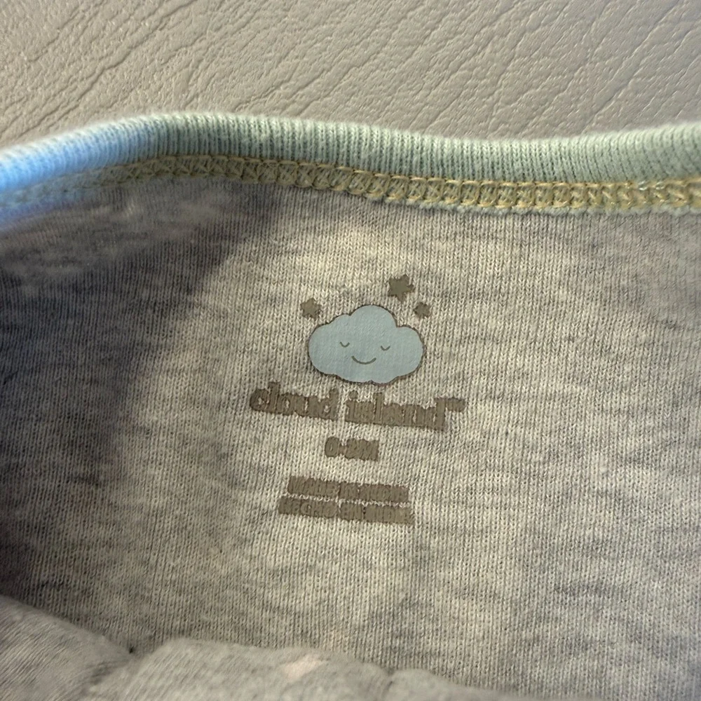 Cloud Island Light Gray Kids Pajamas Footies‎